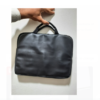 15.6 inch lather laptop sleeve BLACK - Image 2