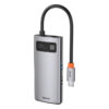 4-in-1 Metal Gleam Series Type-C HUB Docking Station in Elegant Gray - Image 2