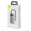 4-in-1 Metal Gleam Series Type-C HUB Docking Station in Elegant Gray